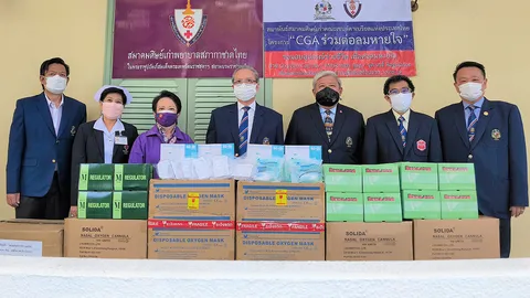 ดร.ธะนาชัย ธีรพัฒนวงศ์ ส่งอุปกรณ์การแพทย์เครื่องช่วยหายใจให้สภากาชาดไทย