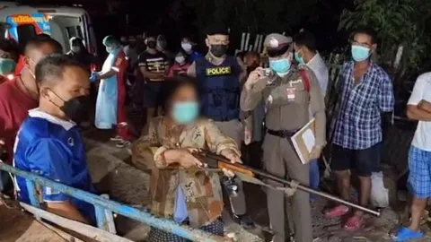 ยาย 63 ปืนดุ แค้นแอบมีกิ๊ก ลูกซองยิงดับสามีวัย 68 พรุนคาบ้าน