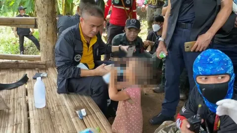 ชาวบ้านเล่านาทีพบ "น้องจีน่า" ในกระท่อมร้าง ตรงตามคำทำนายของหมอผี (คลิป)