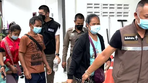 ตร.คุมตัวตาน้องจีน่า สอบกลางดึก หลังค้นบ้านเจอเสื้อผ้า รองเท้าเด็ก