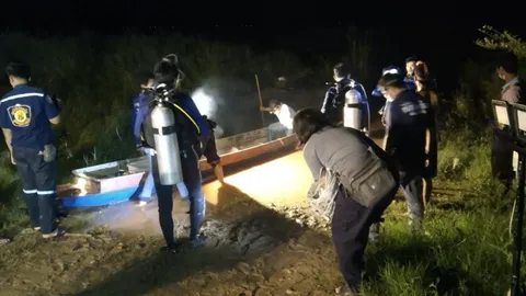 ลุงกับหลานไปทอดแหหาปลา น้ำซัดจมหายทั้งคู่ เจอศพลุง ยังไม่เจอหลาน