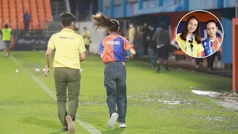 ประเดิมรองประธาน "น้องปราง" ร่วมวิ่งแก้บน หลัง "การท่าเรือ" ชนะ "เมืองทอง"