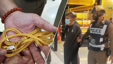 หนุ่มบุกเดี่ยว ชิงทองห้างดังเชียงราย ถูกจับอ้างโควิดตกงาน ไม่มีเงิน