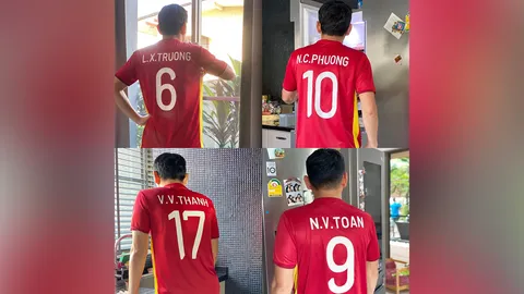 "ซิโก้" สวมเสื้อทีมชาติเวียดนาม ให้กำลังใจลูกทีมก่อนเกมคัดบอลโลก