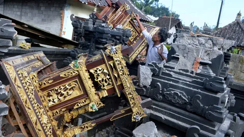 ระทึก แผ่นดินไหว 4.8 เขย่าบาหลี ดับ 3 ศพ หลังเปิดเกาะรับ นทท.วันเดียว 