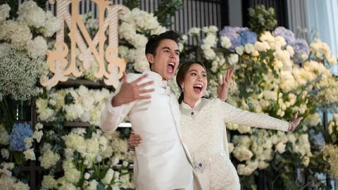 นิว ชัยพล ควง เมษา เข้าพิธีหมั้นแล้ว เผยชุดที่ใส่มูลค่าสูงครึ่งล้าน