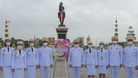 "พลังประชารัฐ" ร่วมวางพวงมาลาถวายราชสักการะ "วันปิยมหาราช"