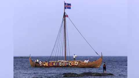 ชาวไวกิ้งเป็นนักเดินเรือที่อยู่ในอเมริกาเหนือ ก่อนโคลัมบัสมาถึง