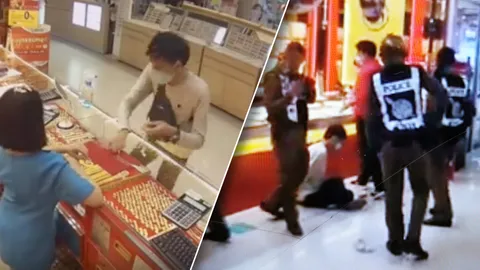 จับหนุ่มวิศวะ วิ่งราวทอง บุกเข้าร้านในห้างย่านบางบัวทอง หวังหาเงินใช้หนี้