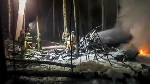 เครื่องบินขนส่งสินค้าเบลารุส ตกที่รัสเซีย นักบิน-ลูกเรือดับสลด ยกลำ 9 ศพ