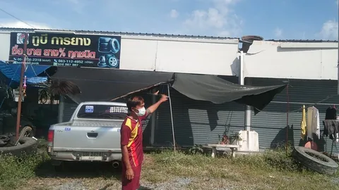 อัดลมแน่น ยางในรถระเบิดใส่เจ้าของร้านปะยาง หัวกระจุยดับคาที่