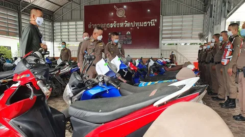 ปทุมธานีจับ จยย.แต่งซิ่งกว่า 100 คัน ขันนอตทุกโรงพักจับเด็กแว้นให้เข็ด