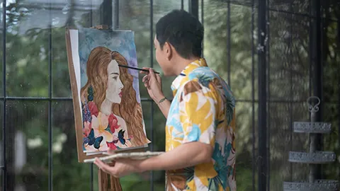 แพท พาวเวอร์แพท เฉลยแล้ว ภาพวาดสาวปริศนาในเอ็มวีเพลง สำออย