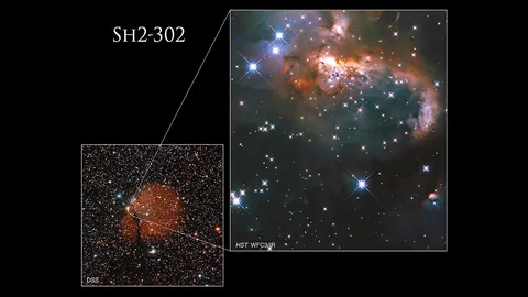 กล้องโทรทรรศน์อวกาศฮับเบิลส่องสำรวจ เนบิวลาตุ๊กตาหิมะ