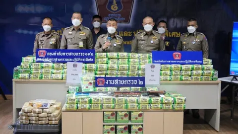 ผบช.น. ปลื้ม 191 โชว์รวบแก๊งค้ายา ยึดของกลางอื้อ นำซุกกรุงส่งลงใต้