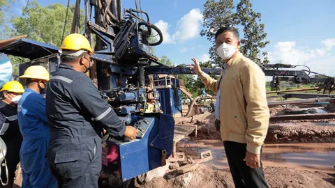 เปิดปฏิบัติการเจาะ “น้ำบาดาลลึกกว่า 1,000 เมตร” ฟื้นชีวิตผืนดินอีสาน