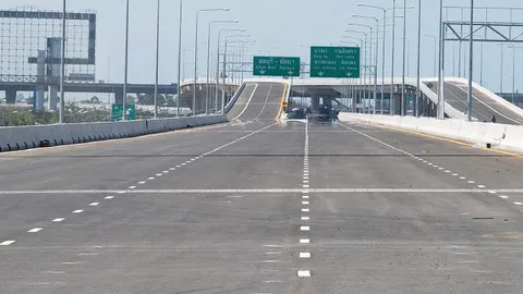 วิ่งฟรี ทางด่วนบูรพาวิถี ทางพิเศษกาญจนาภิเษก มอเตอร์เวย์ ช่วงปีใหม่ 2565