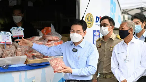 หมูถูกกิโลละ 130 ตั้งจุดขายทั่วประเทศ พาณิชย์ช่วยลดภาระ