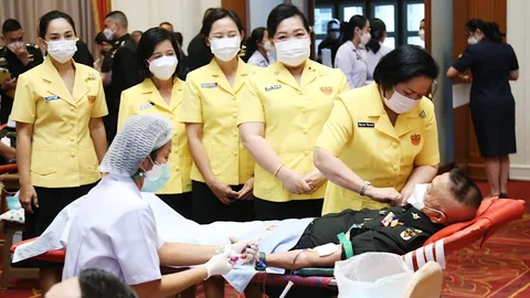 ปลัดฯ กห. นำกำลังพลร่วมบริจาคโลหิต ถวายเป็นพระราชกุศล ในหลวง ร.9