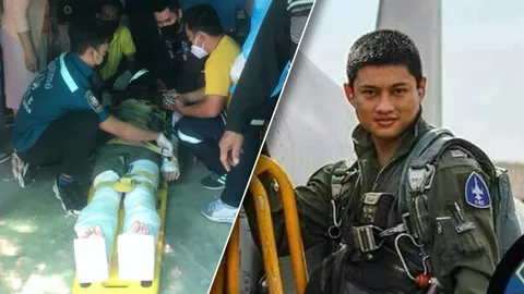 ยังไม่เจอซากเครื่อง F-5 ทอ.ตกที่ลพบุรี นักบินดีดตัวตกบนหลังคา ขาหัก 2 ข้าง