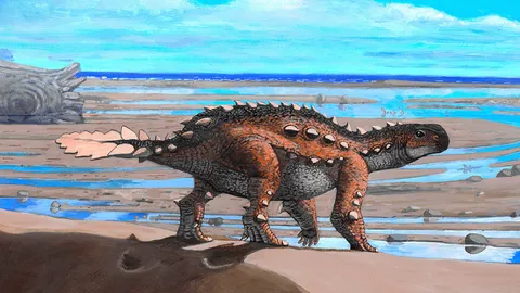 ฟอสซิลไดโนเสาร์หุ้มเกราะ ใช้หางคล้ายอาวุธชาวแอซเท็ก