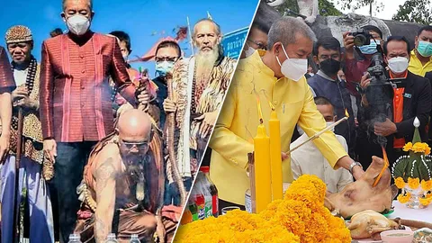 ผวจ.ขอขมา พระยาสุรินทร์ หลังร่วมงานร่างทรง ฤาษี ทำพิธีเปิดเมือง