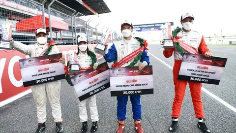 4 นักขับดังโชว์ฟอร์มแรง ศึก “Toyota Gazoo Racing Motorsport 2021” ที่บุรีรัมย์