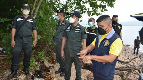 ตรวจอีกรอบ "เกาะนุ้ยนอก" เอาผิดแก๊งออกโฉนด พบมีคนแผ้วถาง ปรับพื้นที่