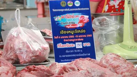 พาณิชย์หลายจังหวัด เปิดขายหมูเนื้อแดงลดราคา บรรเทาความเดือดร้อนประชาชน