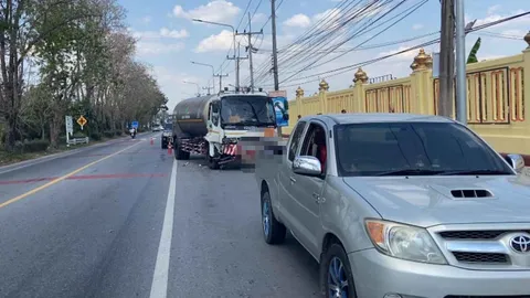 กระบะขับผ่านวัด หยุดกึกพนมมือไหว้หลวงปู่ทวด หกล้อเบรกไม่ทันเสยท้ายยับ 