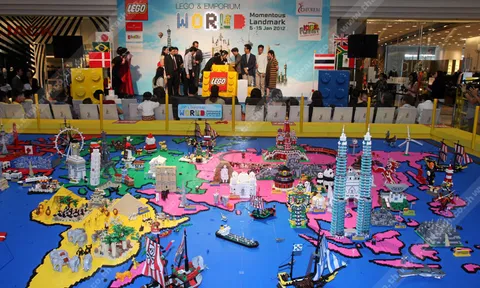 เลโก้ โชว์แผนที่โลกจำลองใหญ่สุด รังสรรค์สถาปัตยกรรมสำคัญทั่วโลก