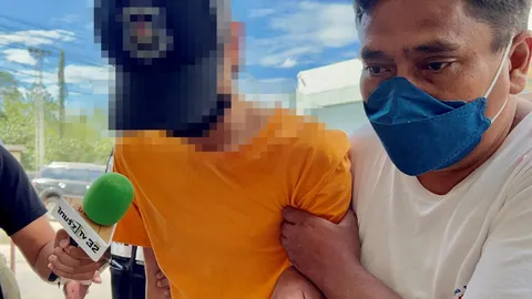 ตร.กาญจน์ คุมตัวหนุ่มพิการทางสมอง เอาเคียวฟัน 2 หนุ่มผู้ดีตาย 1 เจ็บ 1