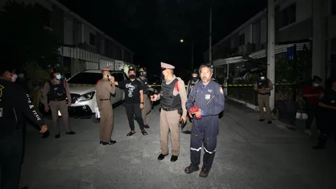 เพื่อนบ้านโหด ยิงดับ 2 ศพสารวัตรกำนัน คนซอยเดียวกัน