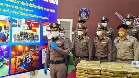 ตร.ภาค 7 จับแก๊งค้ากัญชารายใหญ่ลอบขนลงใต้ ยึดได้ 625 กิโล กว่า 13 ล้าน