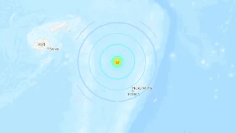 ตองกาอ่วม แผ่นดินไหว 6.2 เขย่าซ้ำ หลังภูเขาไฟใต้ทะเลปะทุ 2 สัปดาห์