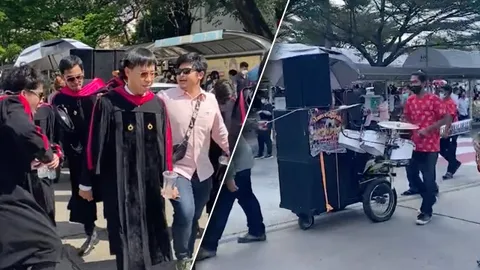 บัณฑิตรถแห่ มิติใหม่รับปริญญา ฉลองวนรอบมหา'ลัย (คลิป)