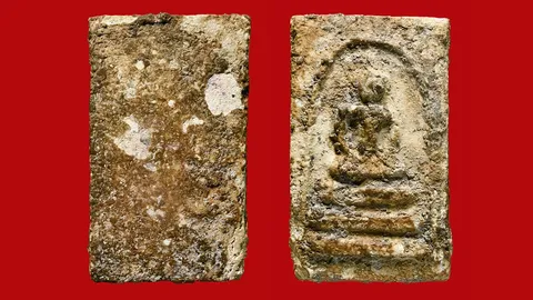 พระสมเด็จบางขุนพรหม พิมพ์อกครุฑ ฟอร์มองค์รูปทรงสมส่วน