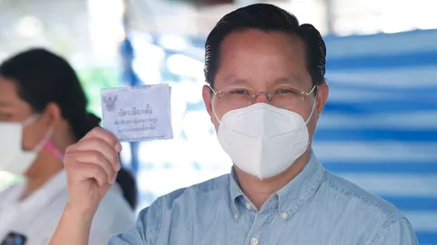 "อรรถวิชช์" หย่อนบัตร เลือกตั้งซ่อมหลักสี่ หน่วย เสือใหญ่ รัชดา 36 