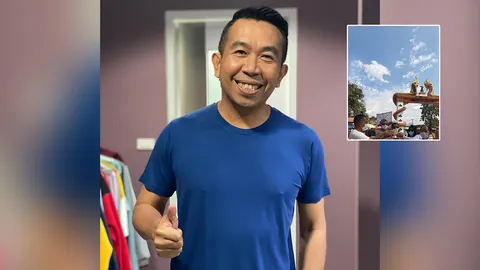 เสนาลิง เผยภาพชวนขนลุก ขณะทำพิธีบวงสรวงปู่อือลือมารับเครื่องไหว้ 