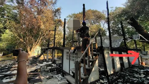 ตำรวจเทพสถิตจับคนร้ายเผาสำนักสงฆ์ แล้วถ่ายภาพติดวิญญาณคล้ายผู้บริจาคที่