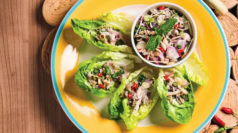 เมี่ยงปลาทู สูตรตำรับร้านดอยคำ