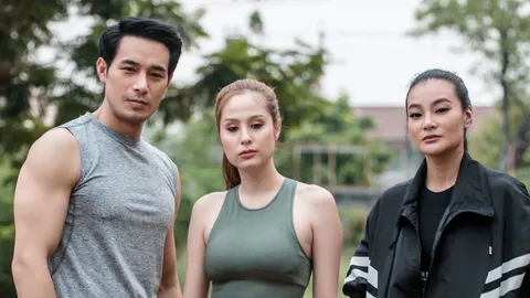 “ขวัญ-โอม-นุ้ย” แท็กทีมอวดความฟิต โชว์สกลิลบู๊จัดเต็ม ใน “เกมรักเกมพยาบาท”