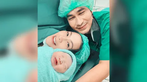 แก้ม กวินตรา คลอดลูกชายในวันวาเลนไทน์ ตั้งชื่อน้องกรณ์ ปลอดภัยทั้งคู่