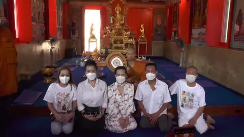 ประมวลภาพ "โหงวเฮ้ง" ลูกชายเท่ง เถิดเทิงบวชที่วัดอุดมธานี คนร่วมงานเพียบ (คลิป)