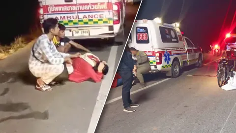 อุทาหรณ์สายหมอบ โจ๋วัย 17 พุ่งชนท้ายรถพ่วง คนขับหนี แม่ทรุดปล่อยโฮข้างศพลูก