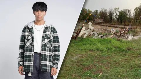 ก้อง ห้วยไร่ ใจหาย เผยภาพสนามฟุตบอลตัวเองโดนพายุฝนถล่มยับ