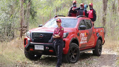 นิสสัน สนับสนุนภารกิจ หน่วยเหยี่ยวไฟ พิชิตไฟป่า