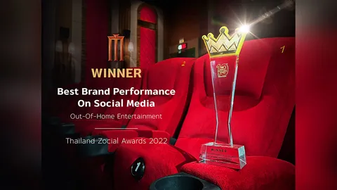 เมเจอร์ ซีนีเพล็กซ์ คว้ารางวัลสุดยอดแบรนด์ที่ทำผลงานยอดเยี่ยมบนโซเชียลมีเดีย