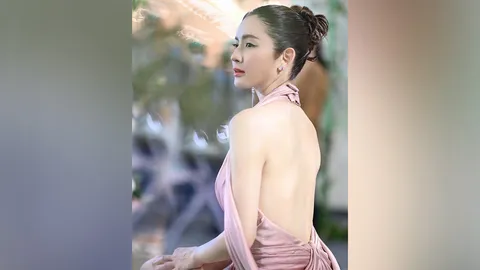 แอฟ ทักษอร ใส่ชุดเดรสเซ็กซี่ เห็นแผ่นหลังขาวเนียน ลุคนี้สวยแพงมาก