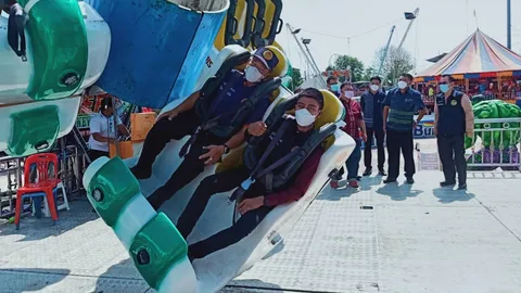 ปลัด จ.กาฬสินธุ์ นำตรวจเครื่องเล่น "อเวนเจอร์ส" กรณีคลิปชำรุดทำหวาดเสียว